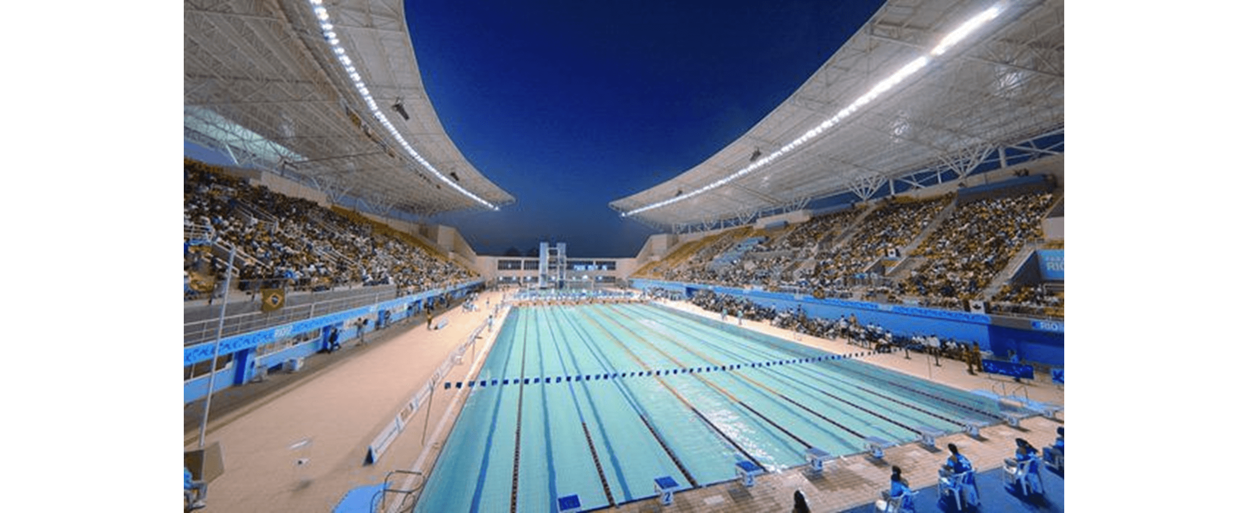 100 метровый бассейн. Олимпийский Водный стадион 2016 Рио. Бассейн Рио де Жанейро 2016. Олимпийский бассейн в Рио.